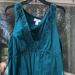 Loft dress, dark teal